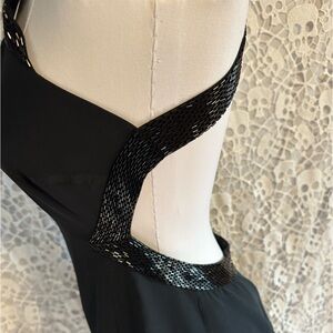 Vintage Betsy Johnson Backless Beaded LBD. Women’s Size:10.